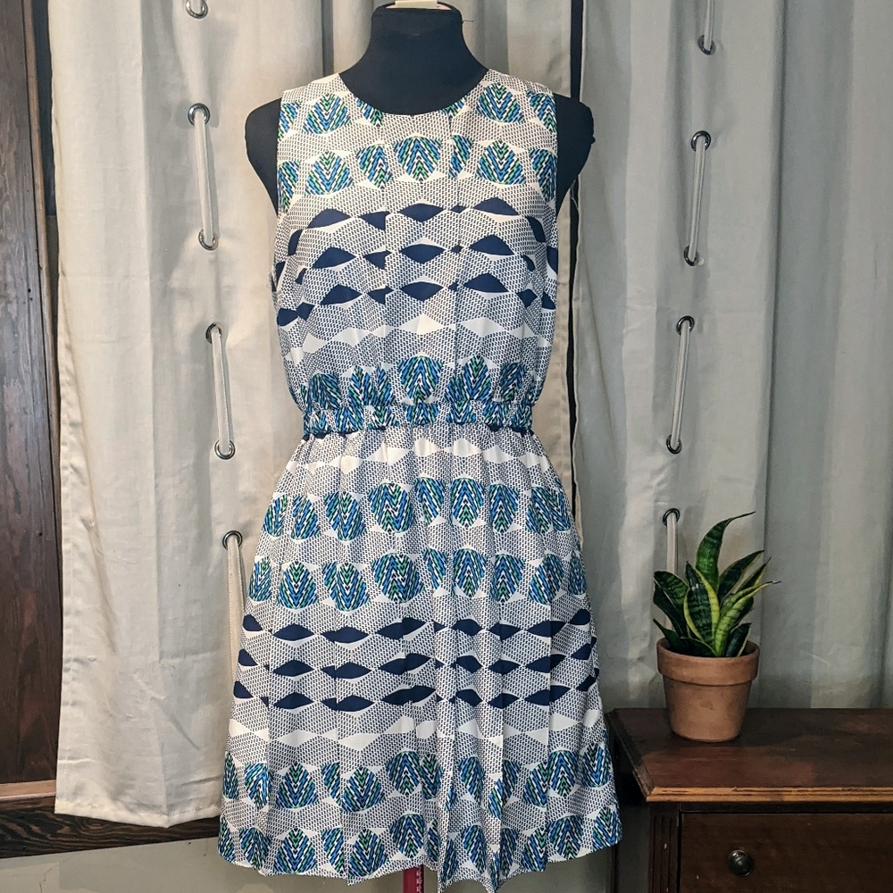 🌊3/$15 Donna Morgan geometric print dress 8